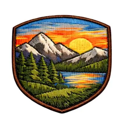 100% embroidered custom patch with full thread coverage for a premium, high-density finish.