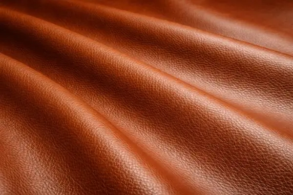 Uniform grain surface of faux leatherette material, built for waterproof and high-activity custom patches.