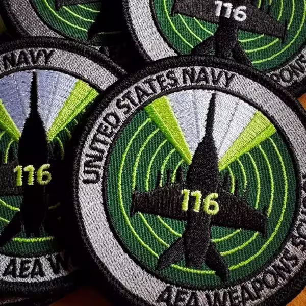 United States Navy AEA Weapons School custom embroidered tactical flight patches